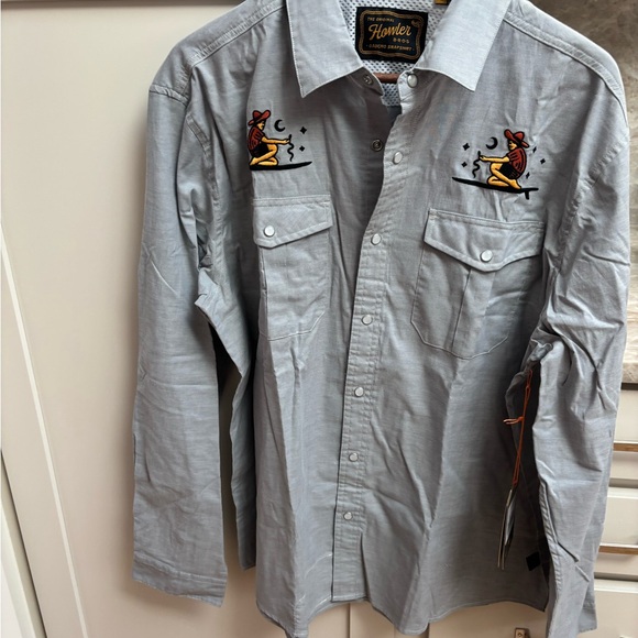 Howler Brothers Ocean Offerings Gaucho Snapshirt - Picture 3 of 6